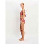 Plavky Modibodi Molokai Plunge Tie Back Top Mauve horní díl (PMMPTBTM)