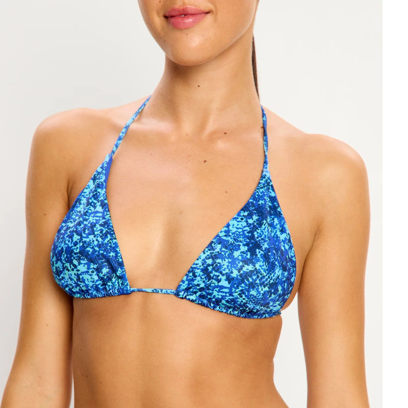 Plavky Modibodi Triangle Bikini Top Python Blue horní díl (PMTBTPBPB)