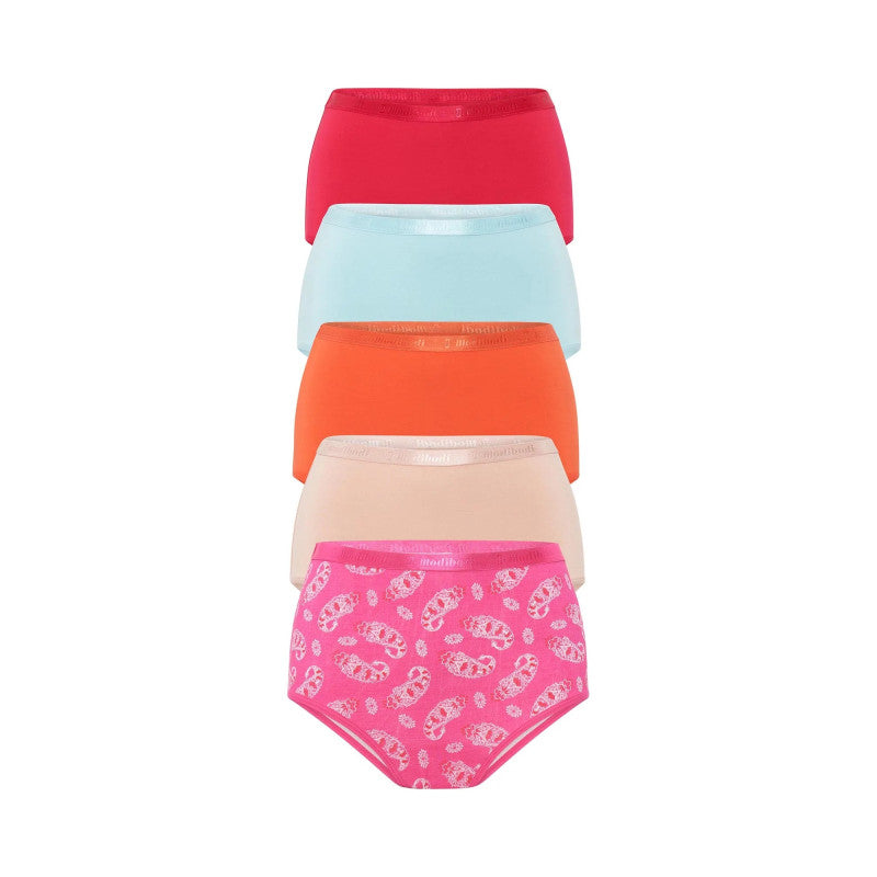 5PACK Kalhotky Modibodi Classic Full Brief Morocco Multi (MODI4281MM)