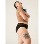 3PACK Menstruační kalhotky Modibodi Sensual Hi-Waist Bikini Moderate-Heavy (MODI5011)