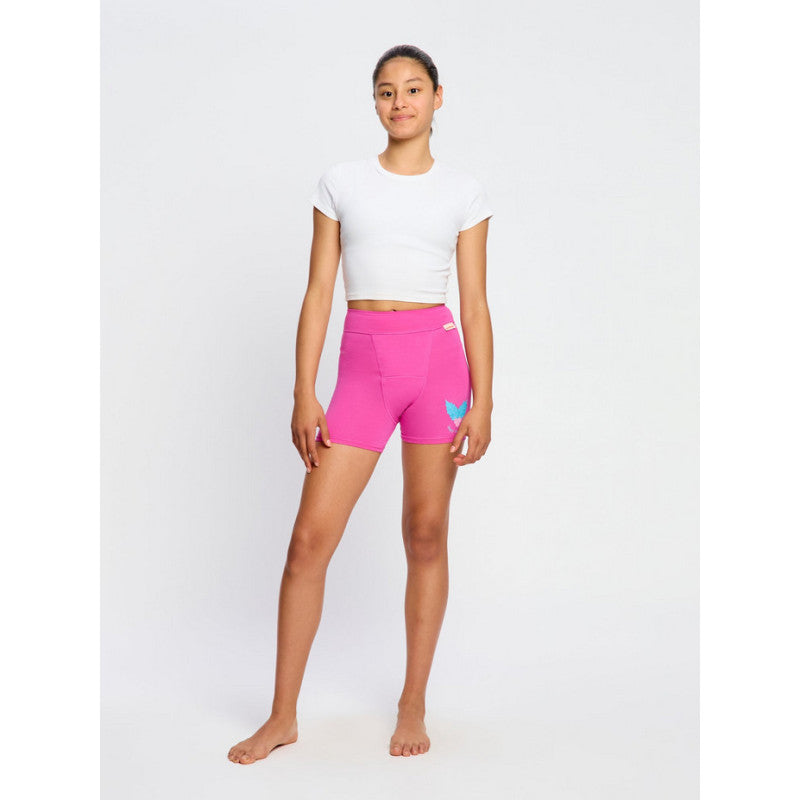 2PACK dívčí menstruační kalhotky na spaní Modibodi Teen Sleep Short Super Happy Holiday Multi (DMKMNSTSSSHHM)