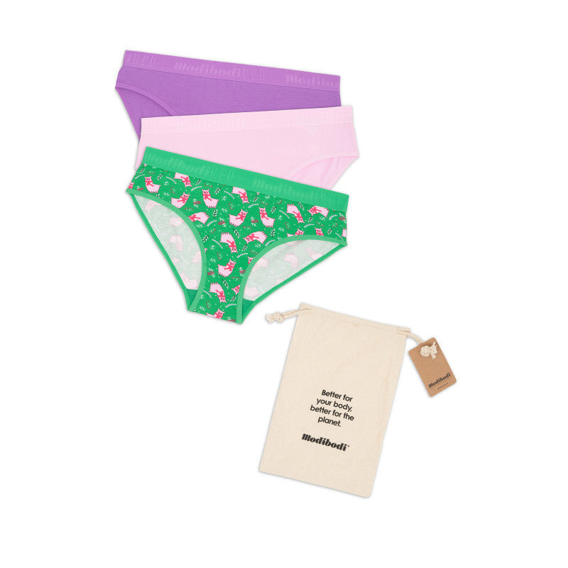 3PACK Kalhotky Modibodi Teen Festive Gifting (MODI4274)
