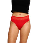 2PACK menstruační kalhotky Modibodi Sensual Hi-Waist Bikini Moderate Holiday Gifting (MKMSHWBMHG)