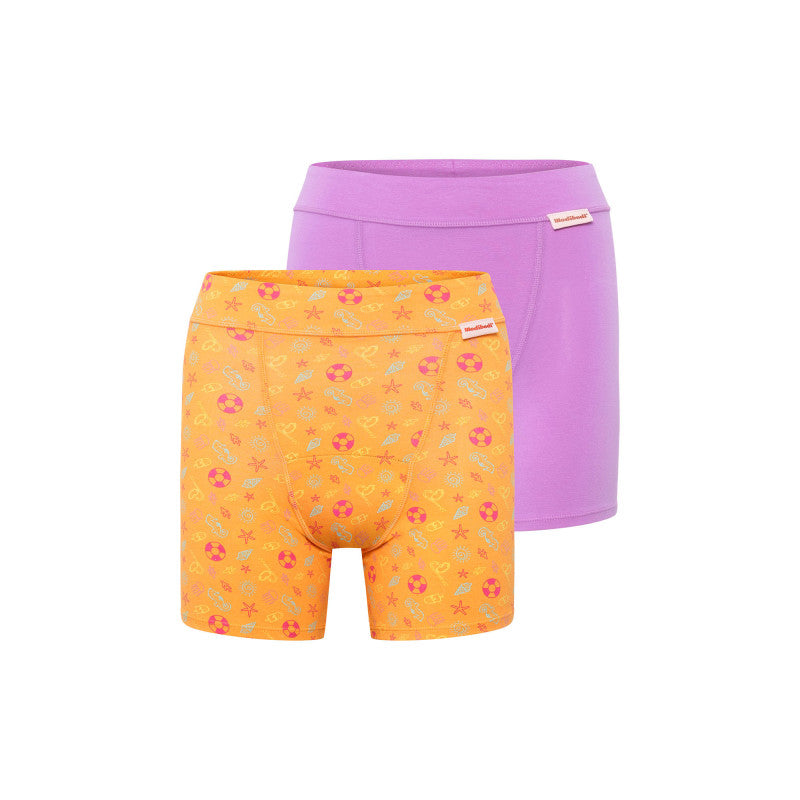 2PACK Menstruační kalhotky Modibodi Teen Sleep Short Heavy-Overnight Holiday - VYBALENÉ (MODI4275HVYB)