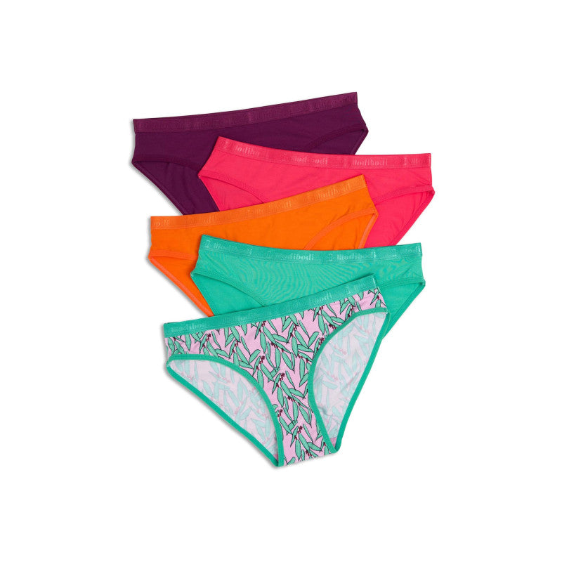 5PACK Kalhotky Modibodi Classic Bikini Eucalyptus (MODI4280EU)