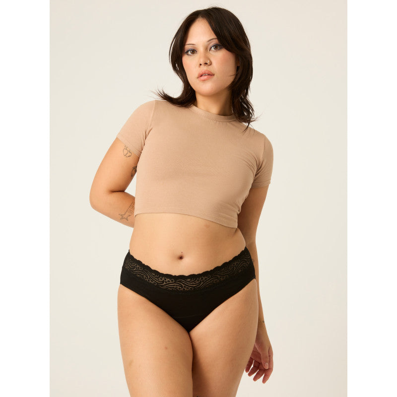 3PACK Menstruační kalhotky Modibodi Sensual Hi-Waist Bikini Moderate-Heavy (MODI5011)