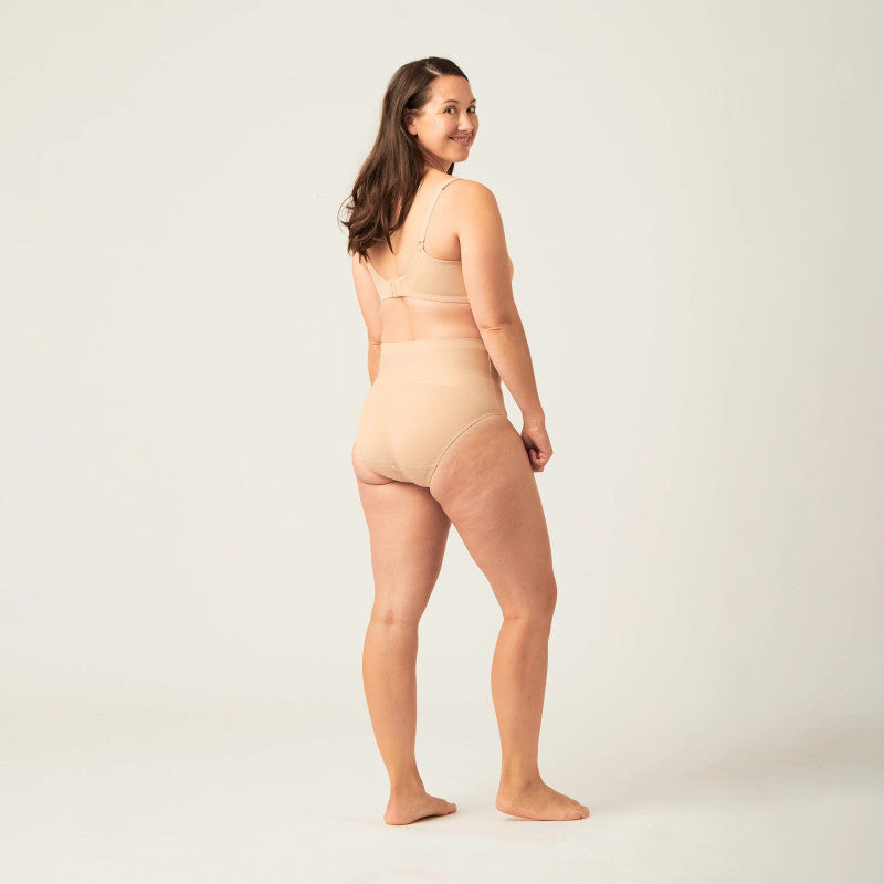 Tvarující menstruační a poporodní kalhotky Modibodi Contour Cashew (MODI4198C)